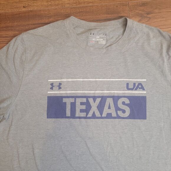 Under Armour Tee Athletic Shirt Men Size M Gray Short Sleeve Crew Neck Casual - Picture 2 of 10